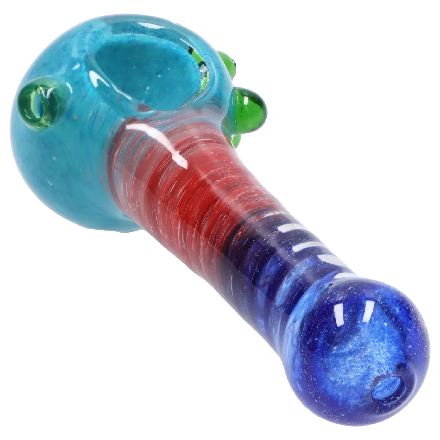 DHC Tri-Color Swirl Spoon Pipe