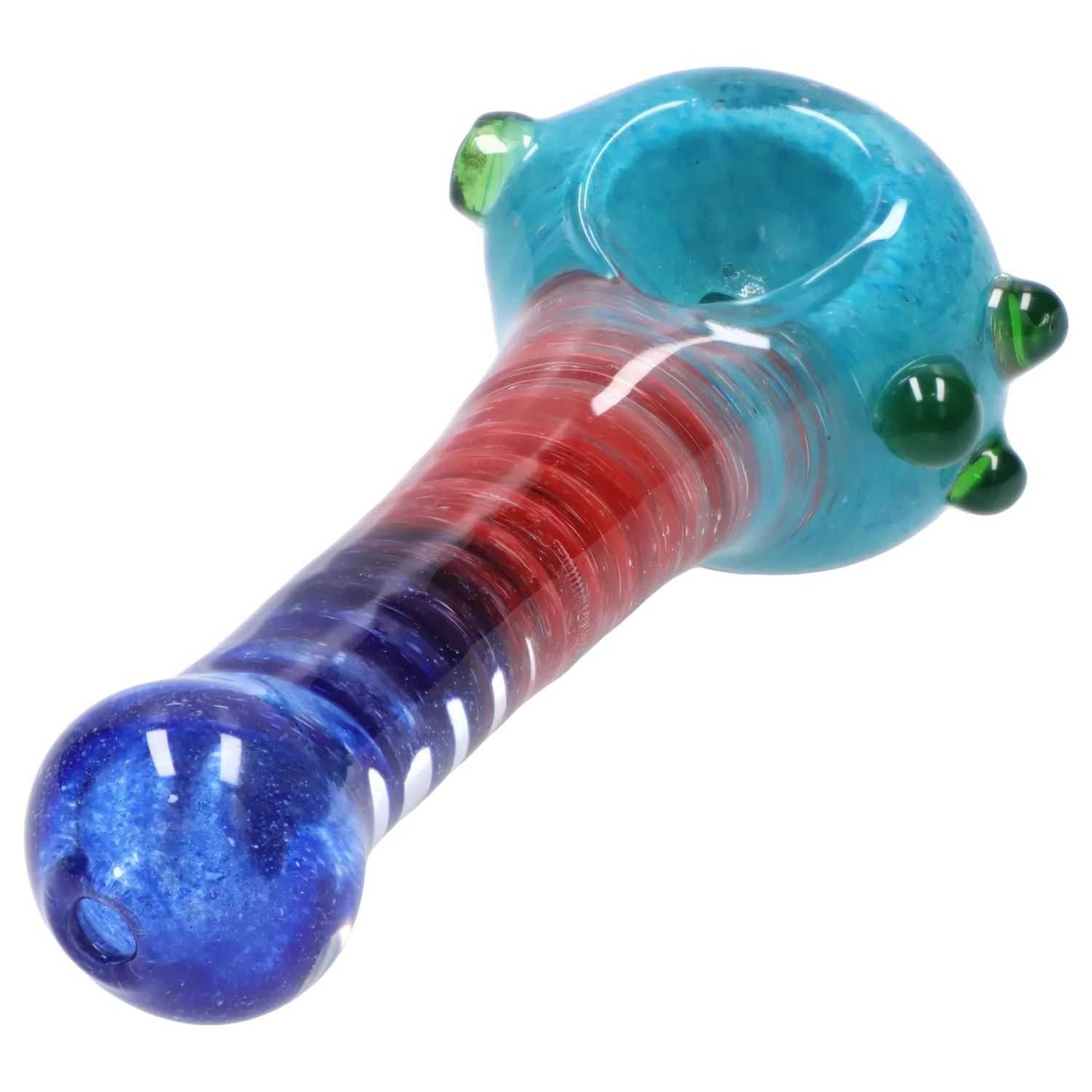 DHC Tri-Color Swirl Spoon Pipe