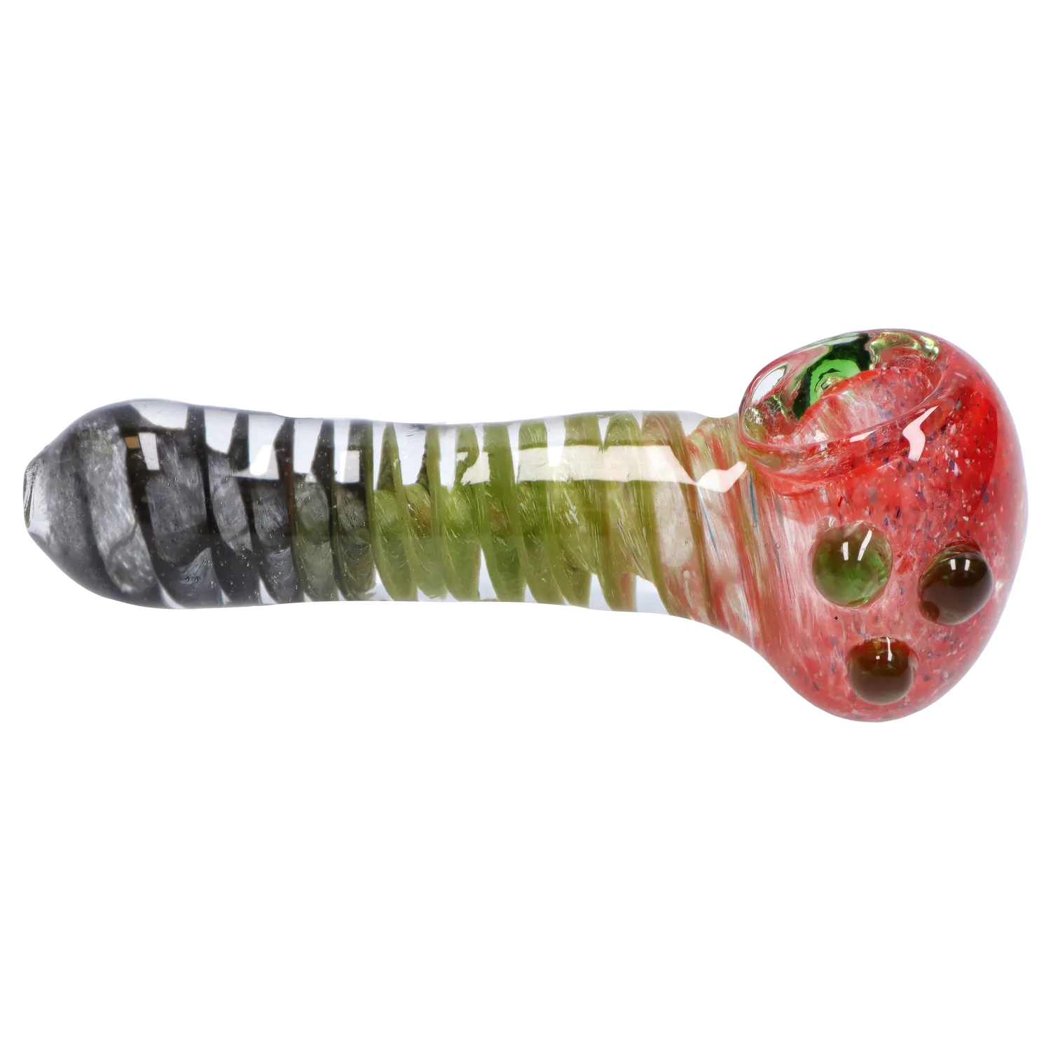 DHC Tri-Color Swirl Spoon Pipe