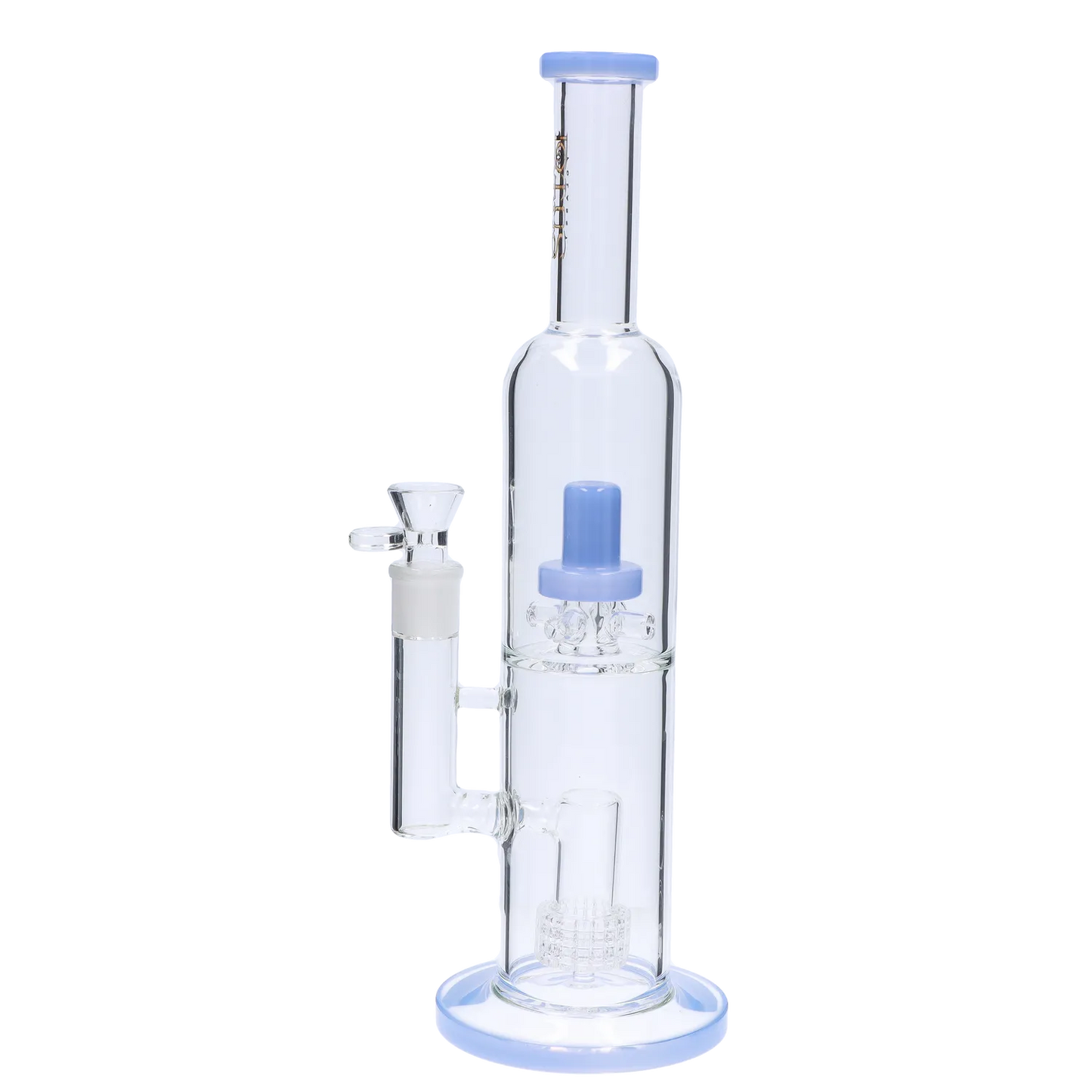 Dual Perc with Colour Accents Bong - 15 in.