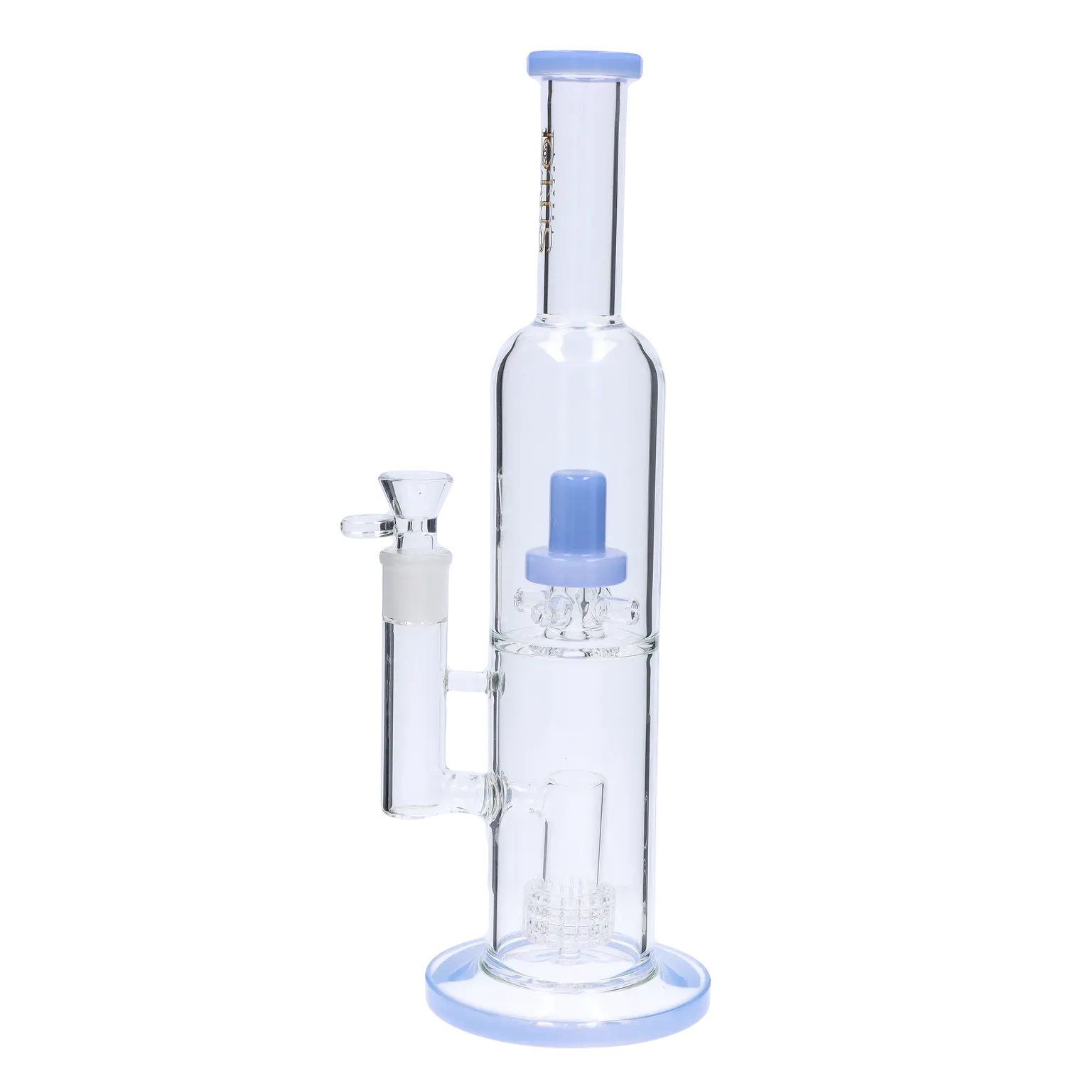 Dual Perc with Colour Accents Bong - 15 in.