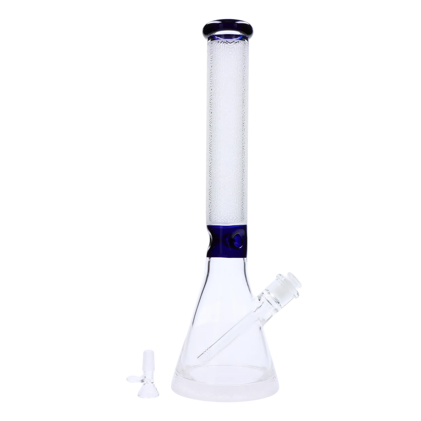 Frosted Engraved Bong - 17 in.