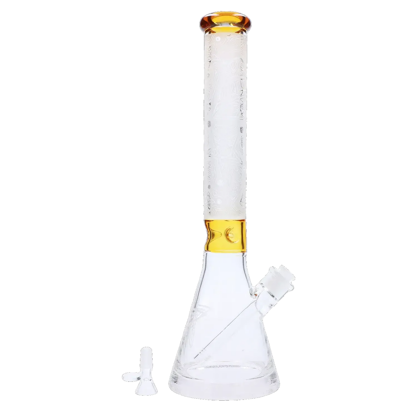 Frosted Engraved Bong - 17 in.
