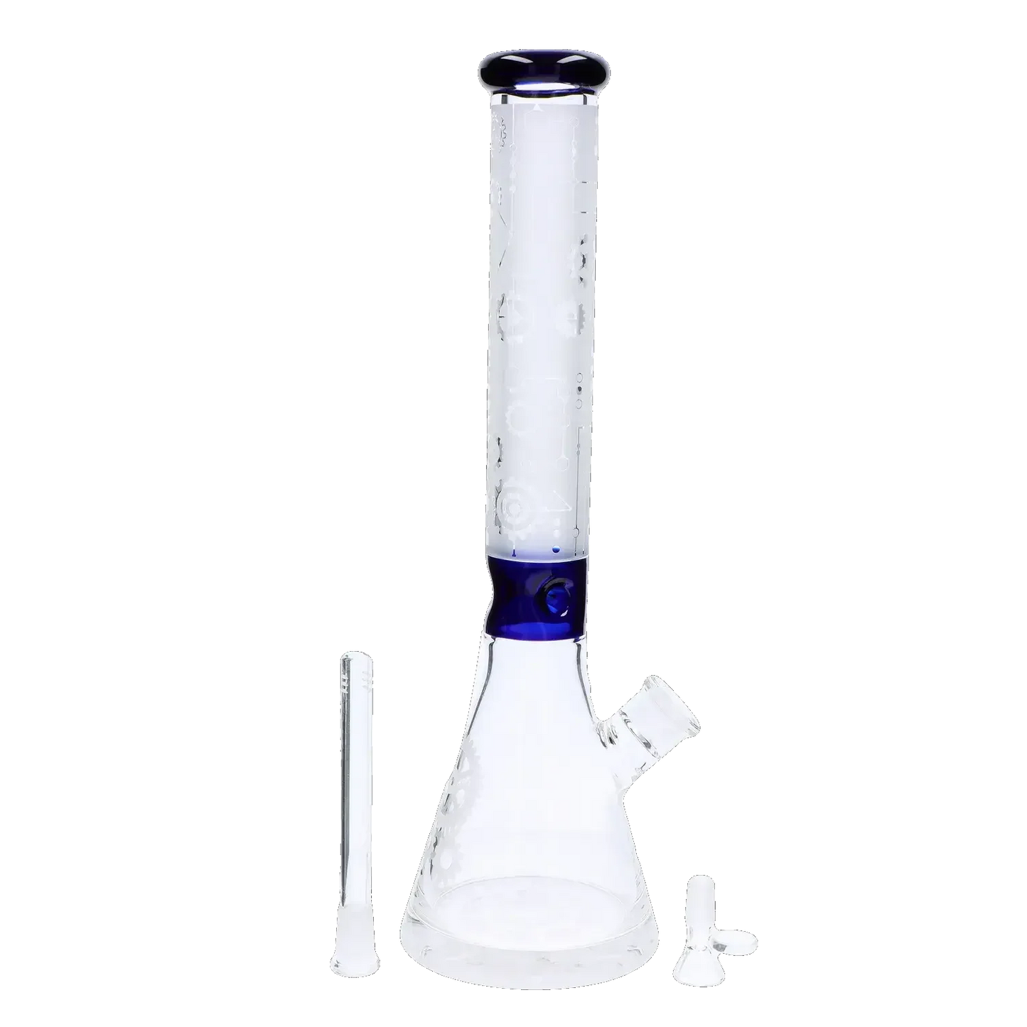 Frosted Engraved Bong - 17 in.