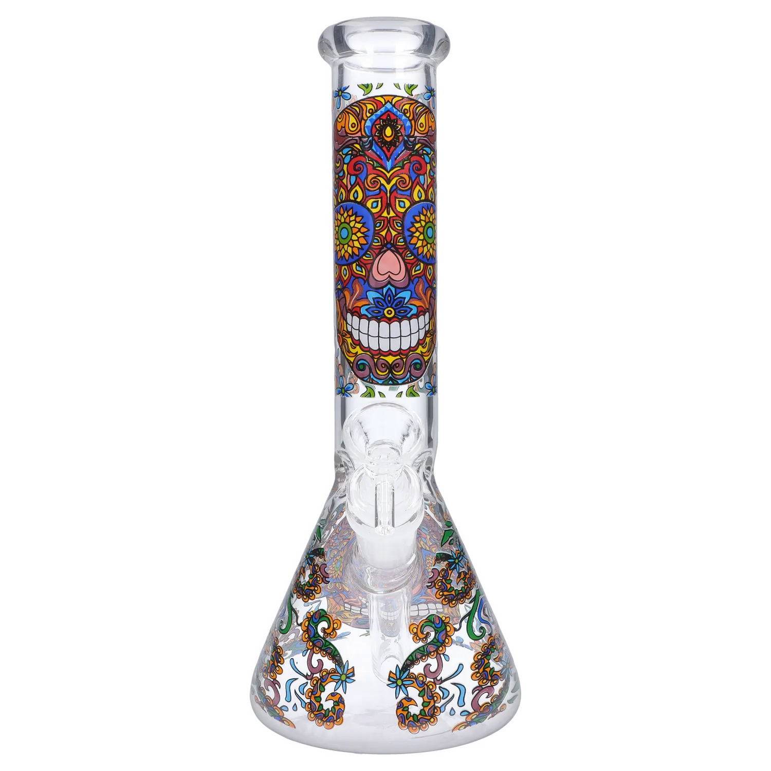 DHC Sugar Skull Beaker Bong - 10 in.