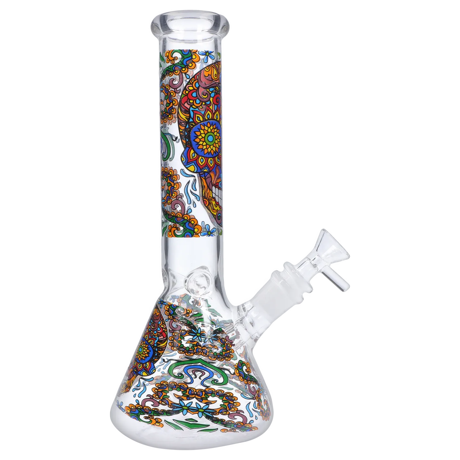 DHC Sugar Skull Beaker Bong - 10 in.