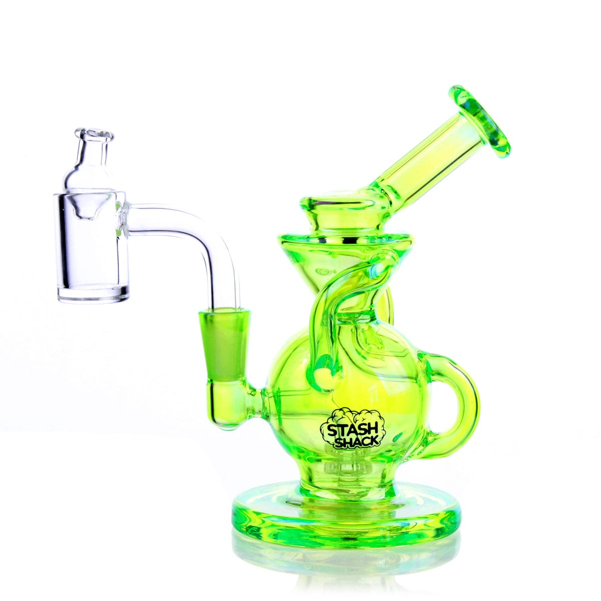 The Stash Shack Dab Rig Electro Green Lirio Mini Rig