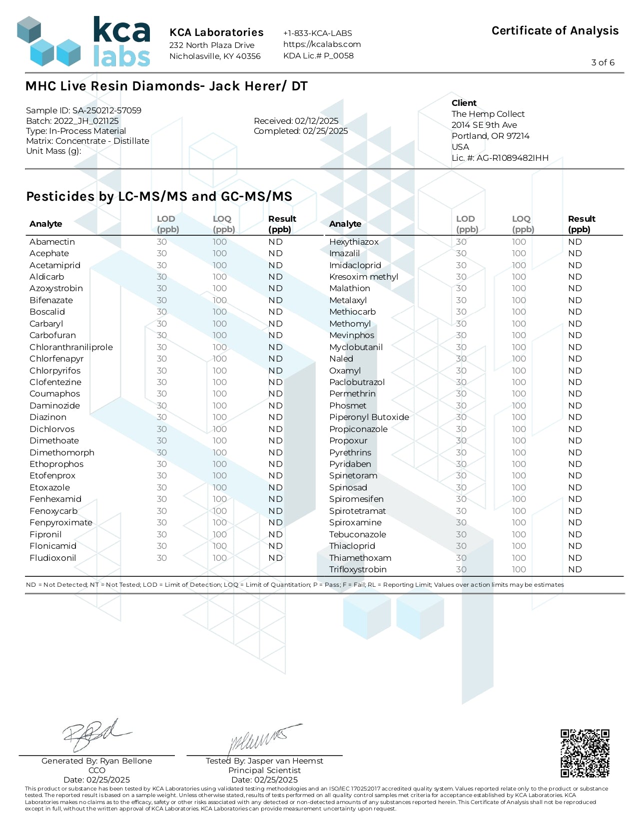 Modern Herb Co Dispensary Grade Live Resin THCA Dabs - 2g