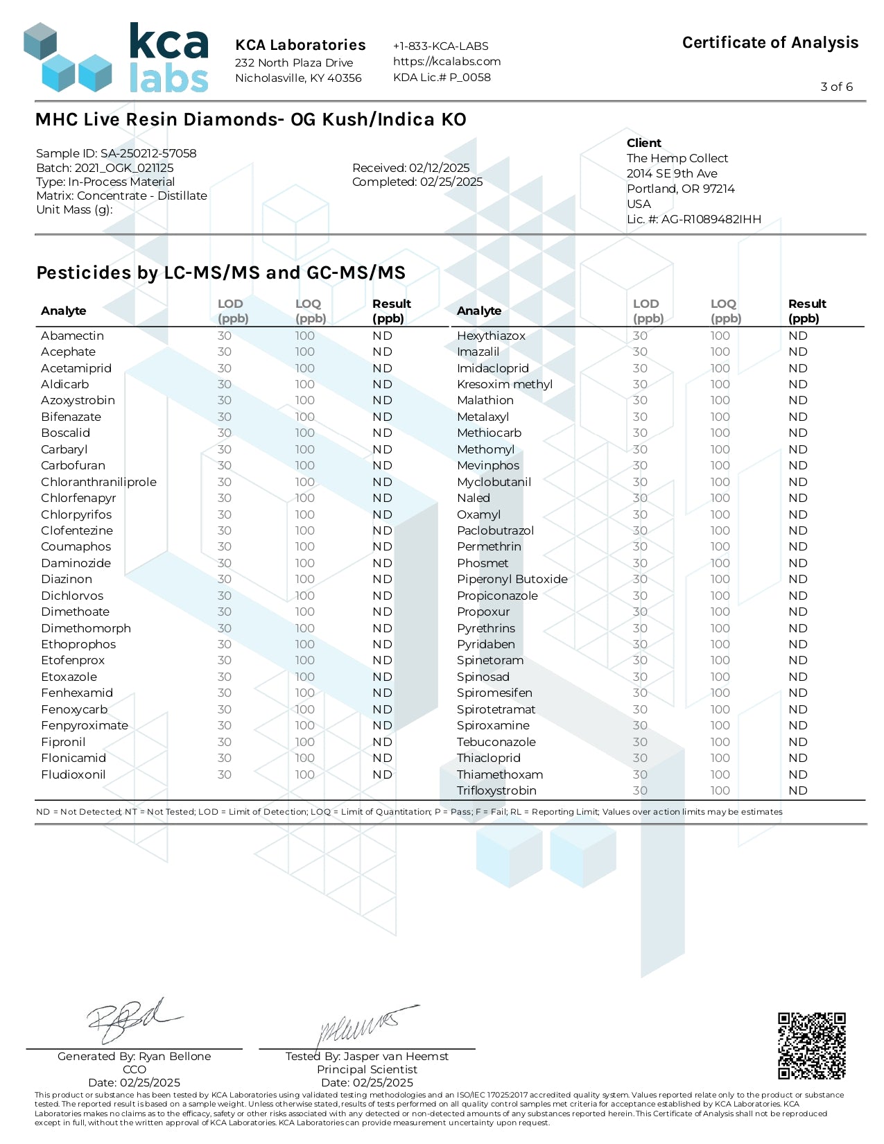 Modern Herb Co Dispensary Grade Live Resin THCA Dabs - 2g