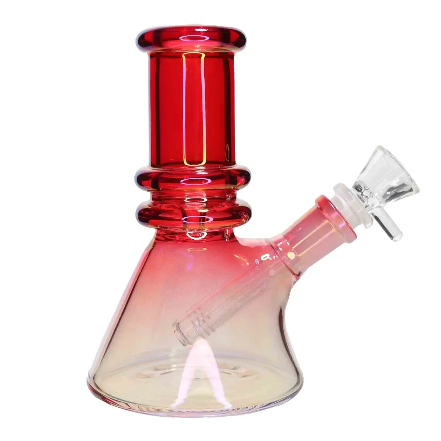 DHC Heavy Iridescent Beaker Water Pipe - 6 in.