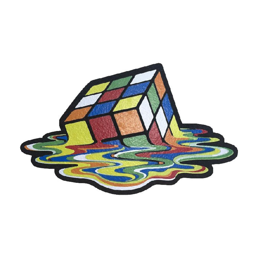 East Coasters Dab Mats Melted Rubiks Cube 12" Dab Mats