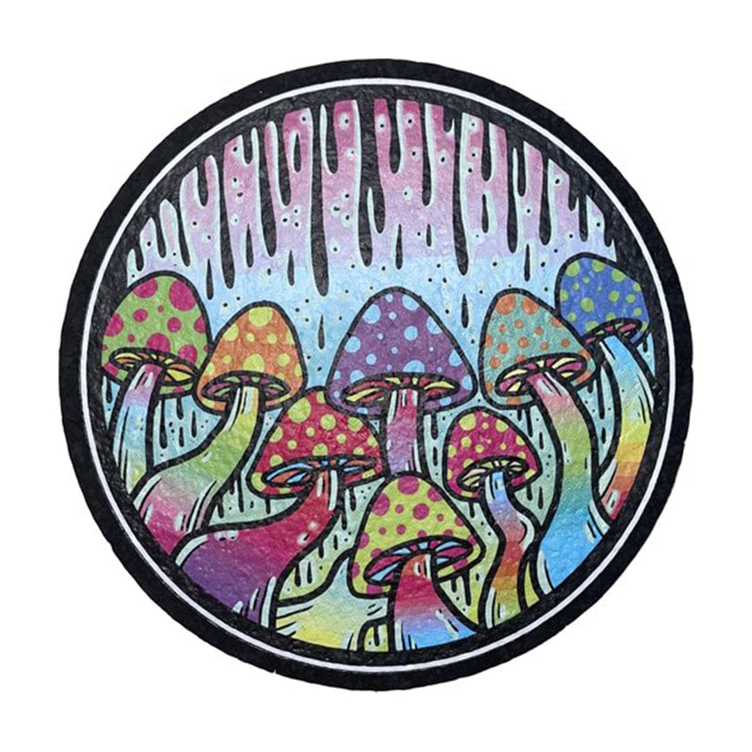 East Coasters Dab Mats Melting Mushrooms 8" Dab Mats