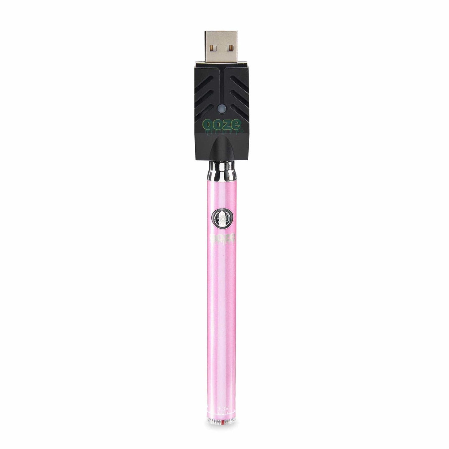 Ooze Batteries and Vapes Ice Pink Ooze Slim Twist 510 Thread 320 mAh CBD Vape Pen Battery + USB Charger