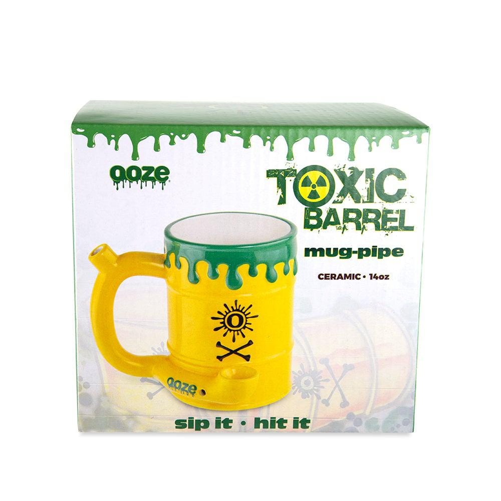 Ooze Hand Pipe Toxic Waste Barrel Ceramic Pipe Mug
