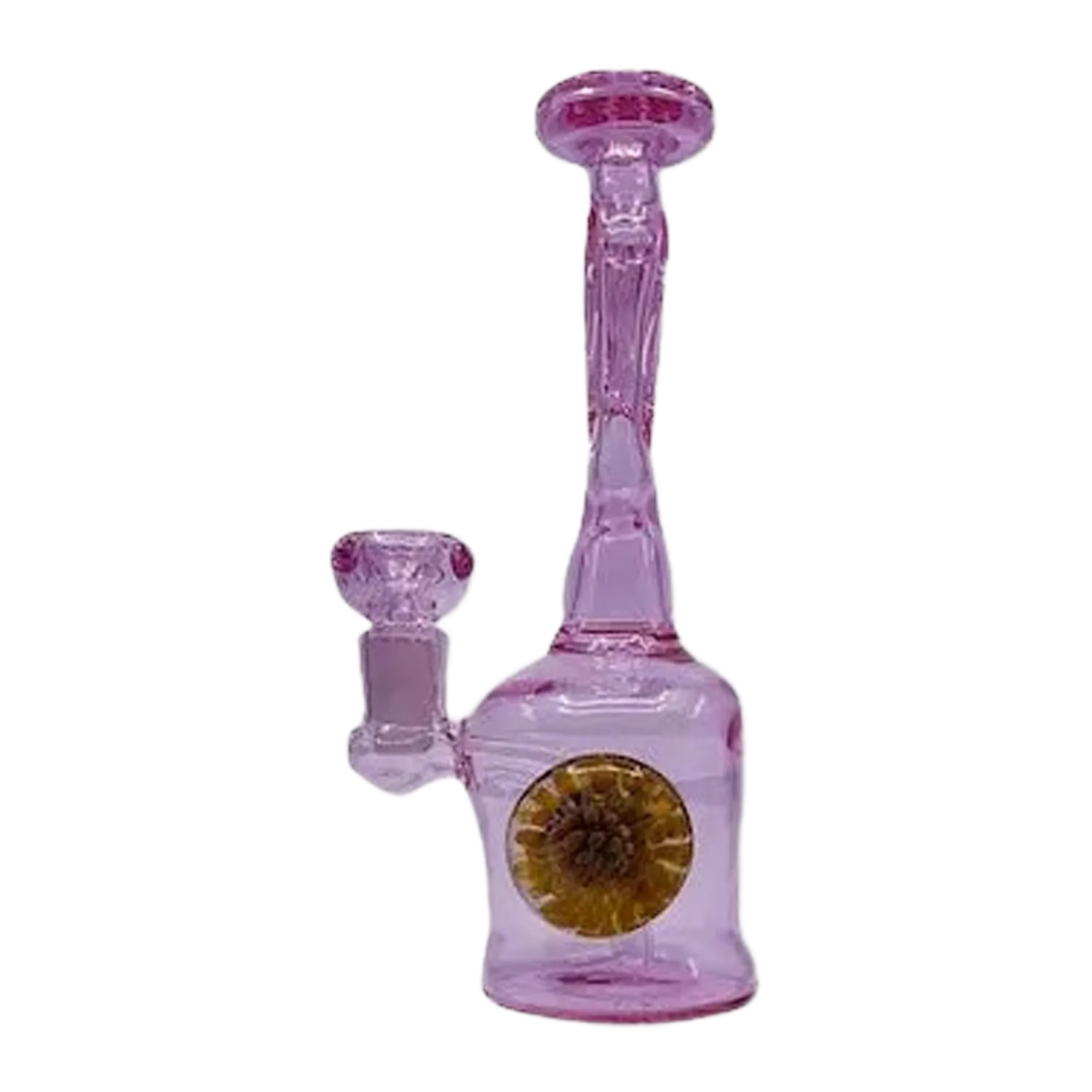 Mini Water Pipe - Pink Marble (7")