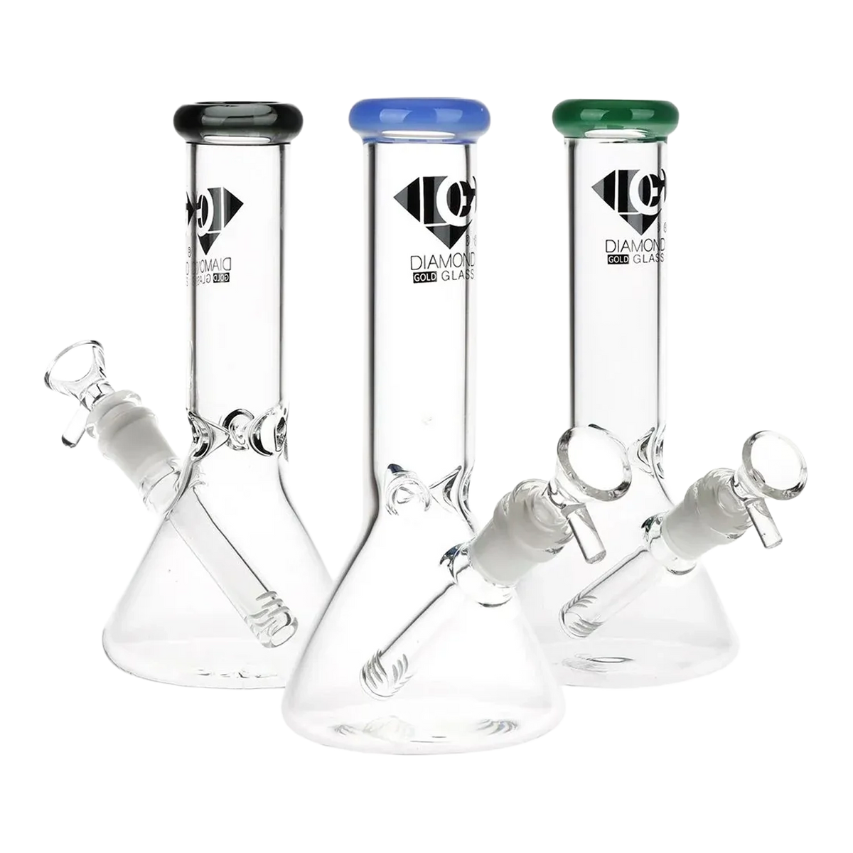 Diamond Glass Sugar Beaker Bong