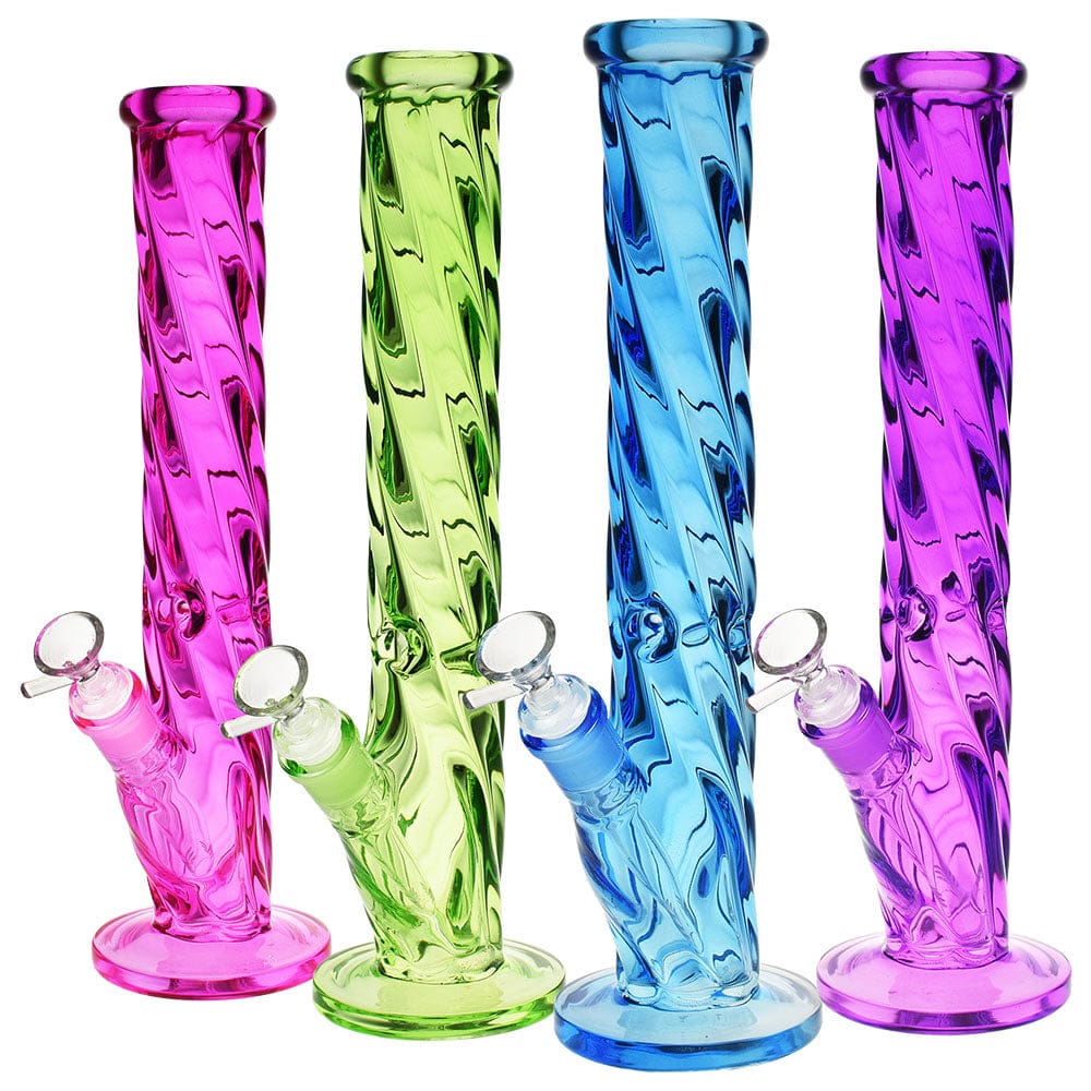 Slick Spiral Straight Tube Water Pipe -13.5