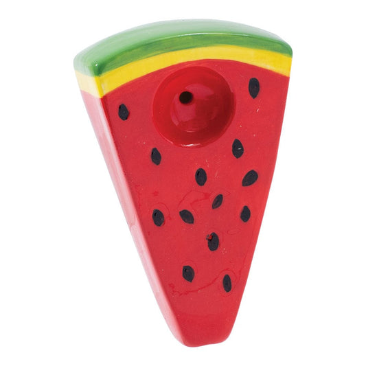 Wacky Bowlz Hand Pipe Watermelon Slice Ceramic Pipe