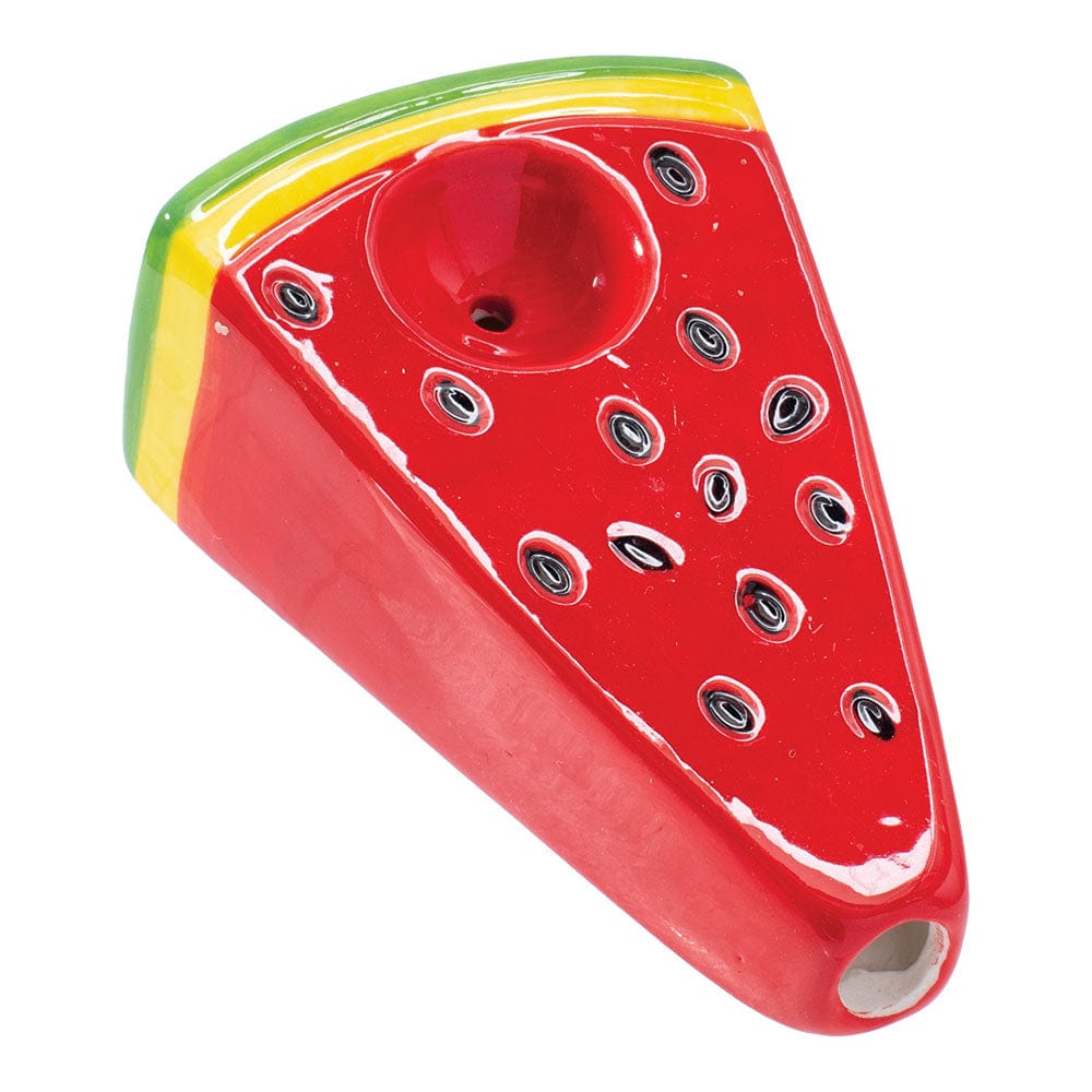 Wacky Bowlz Hand Pipe Watermelon Slice Ceramic Pipe