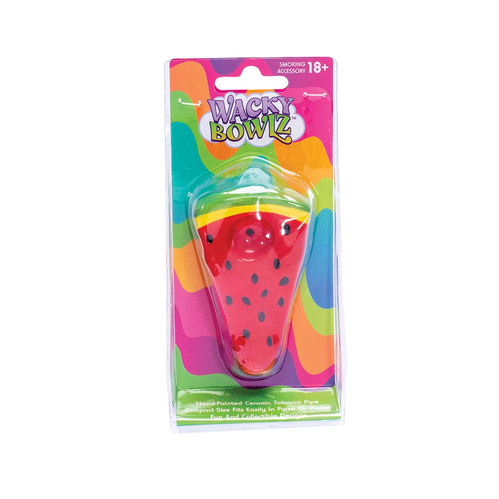 Wacky Bowlz Hand Pipe Watermelon Slice Ceramic Pipe