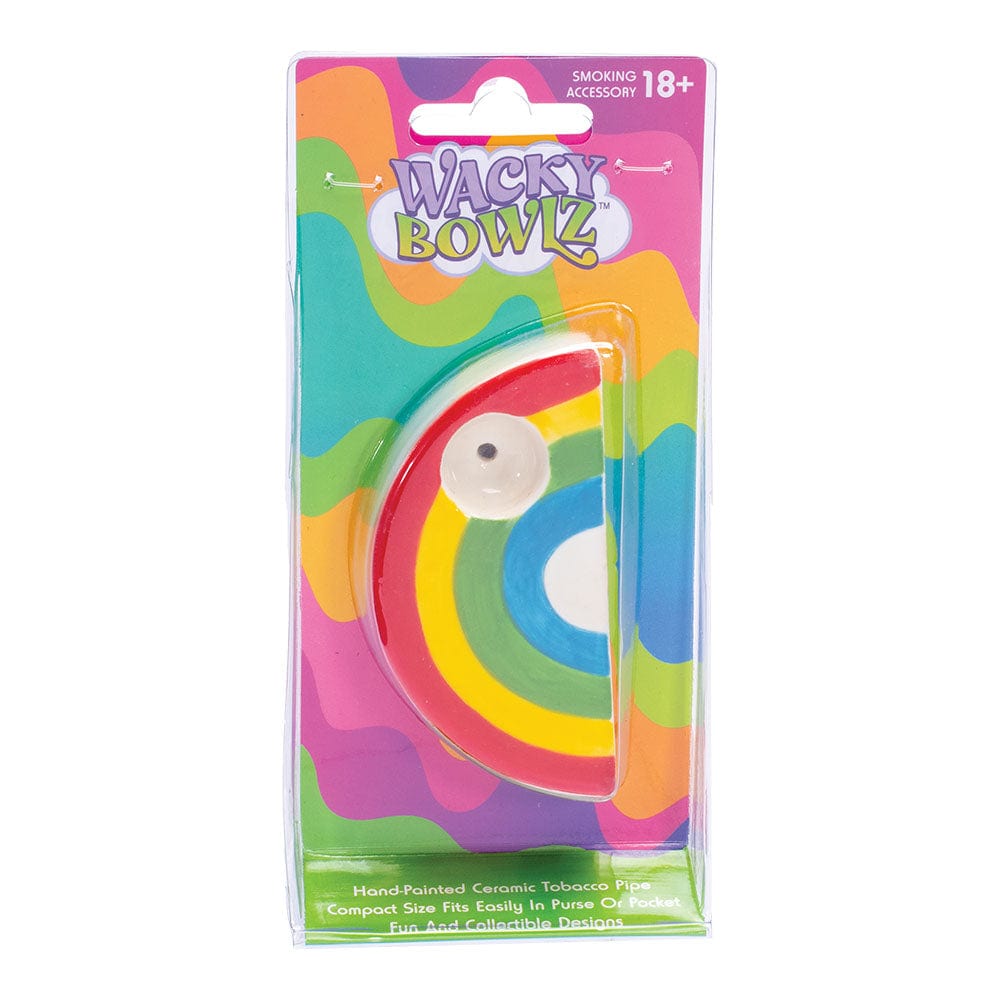 Wacky Bowlz Hand Pipe Rainbow Ceramic Pipe