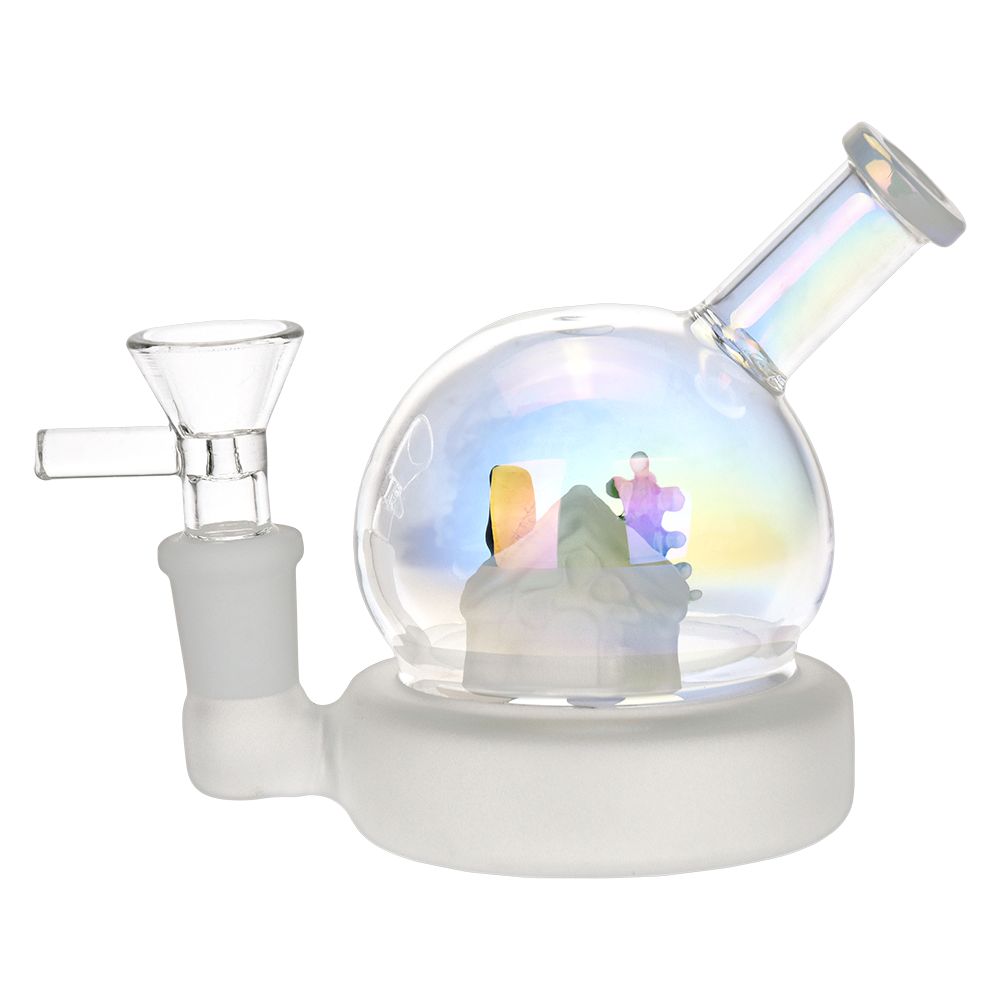 Christmas House Globe Glass Bong - 3.75" / 14mm F