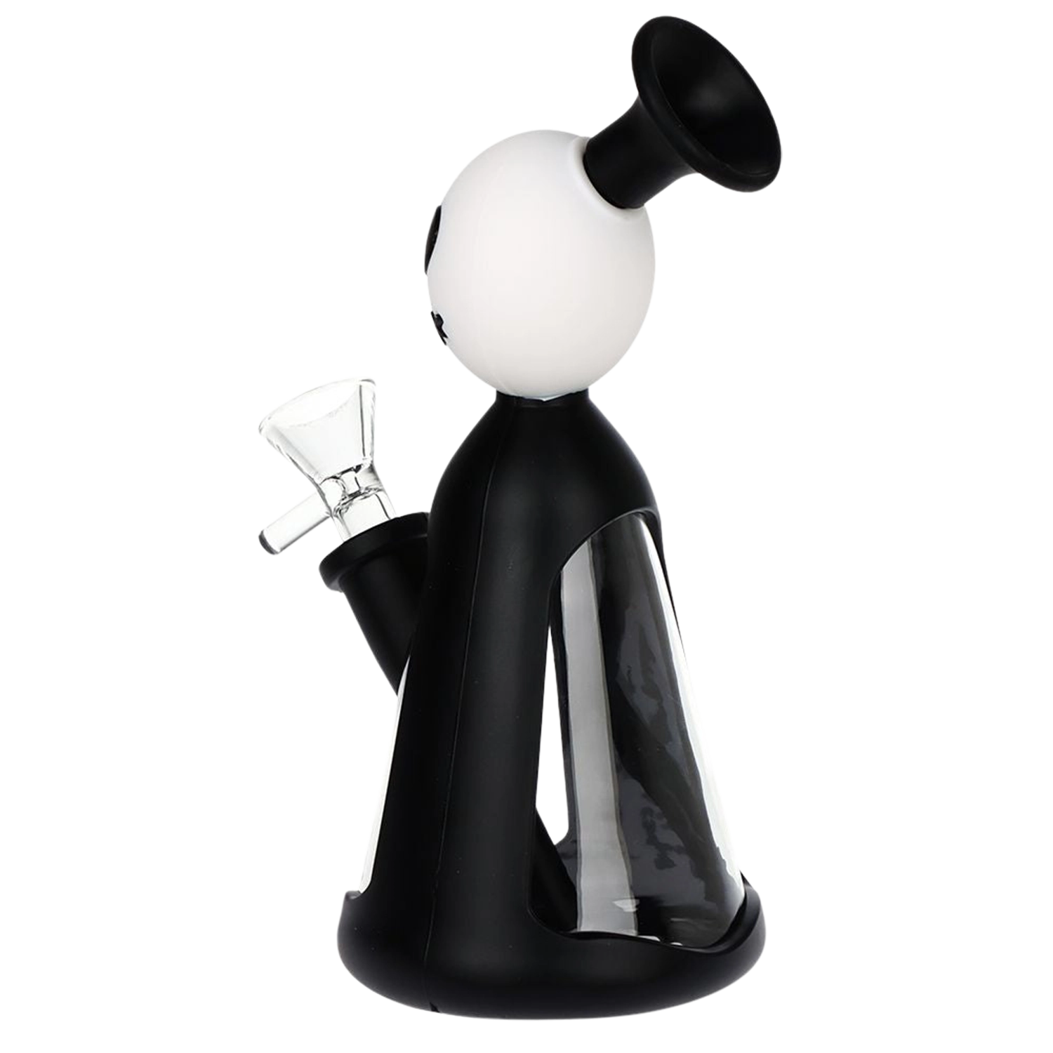 Nightmarish Silicone on Glass Water Pipe - 7.25" / 14mm F
