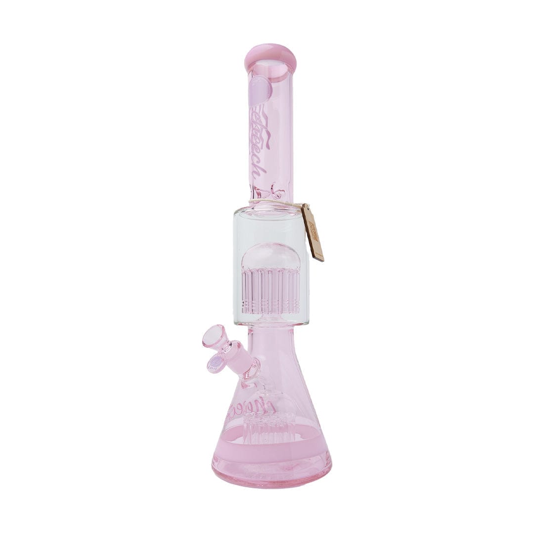 Cheech Glass Bong Pink 18" Double Trouble Water Pipe
