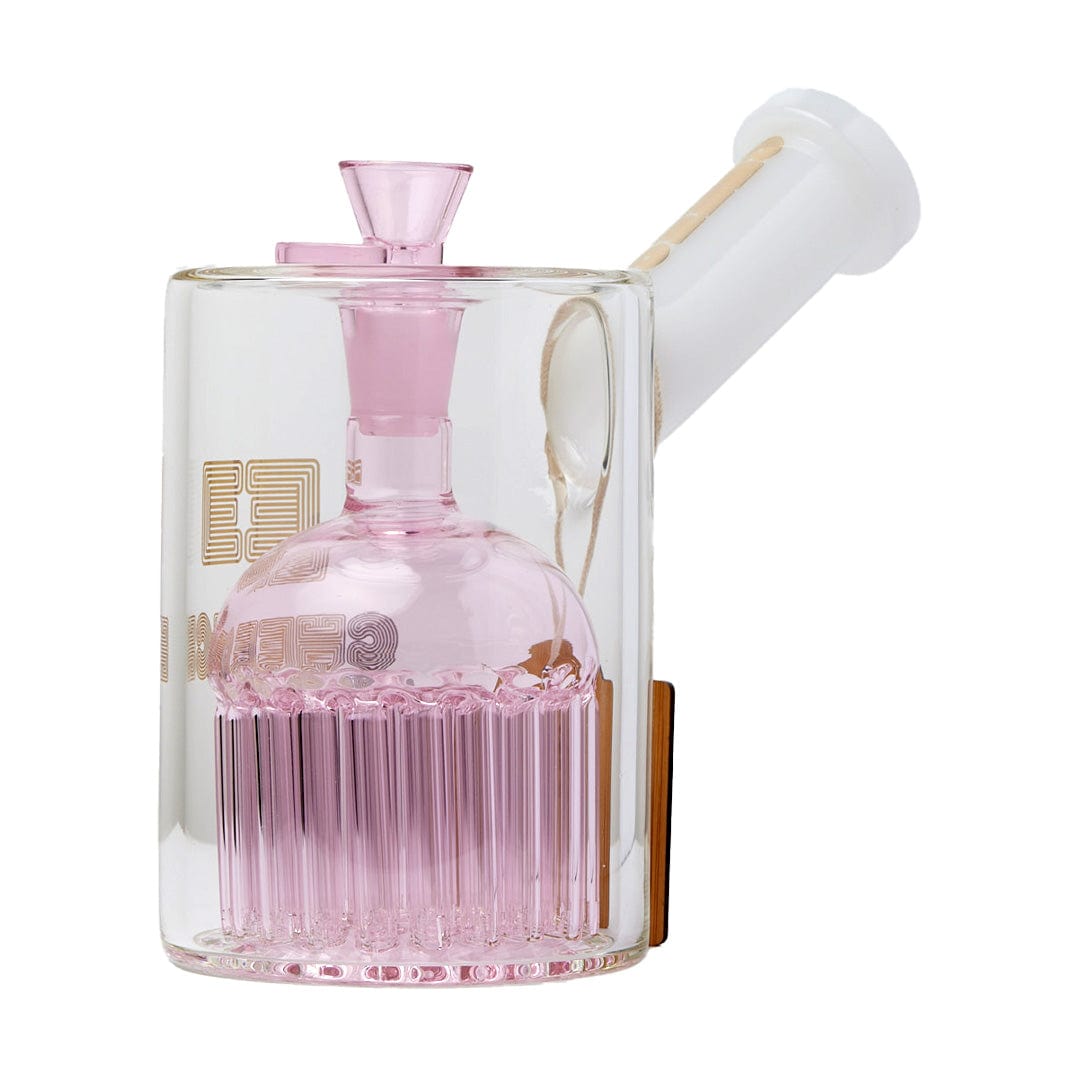 Cheech Glass Bong Pink 7.5" Pack A Punch Water Pipe Gravity Pipe
