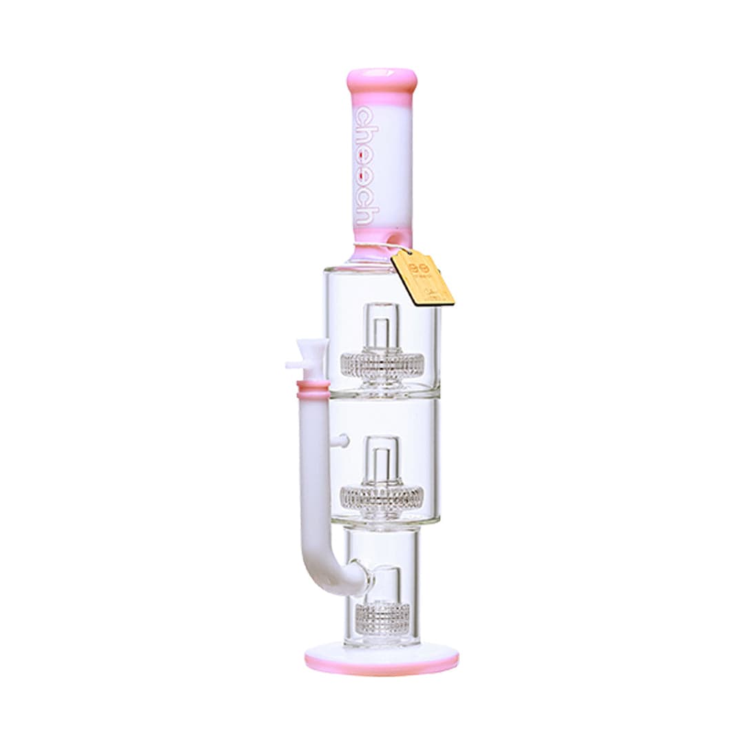 Cheech Glass Bong Pink 19.5" The Big Behemoth Water Pipe