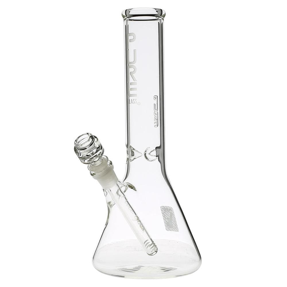 Pure Glass Bongs 12" 50mm x 5mm - Beaker - Clear