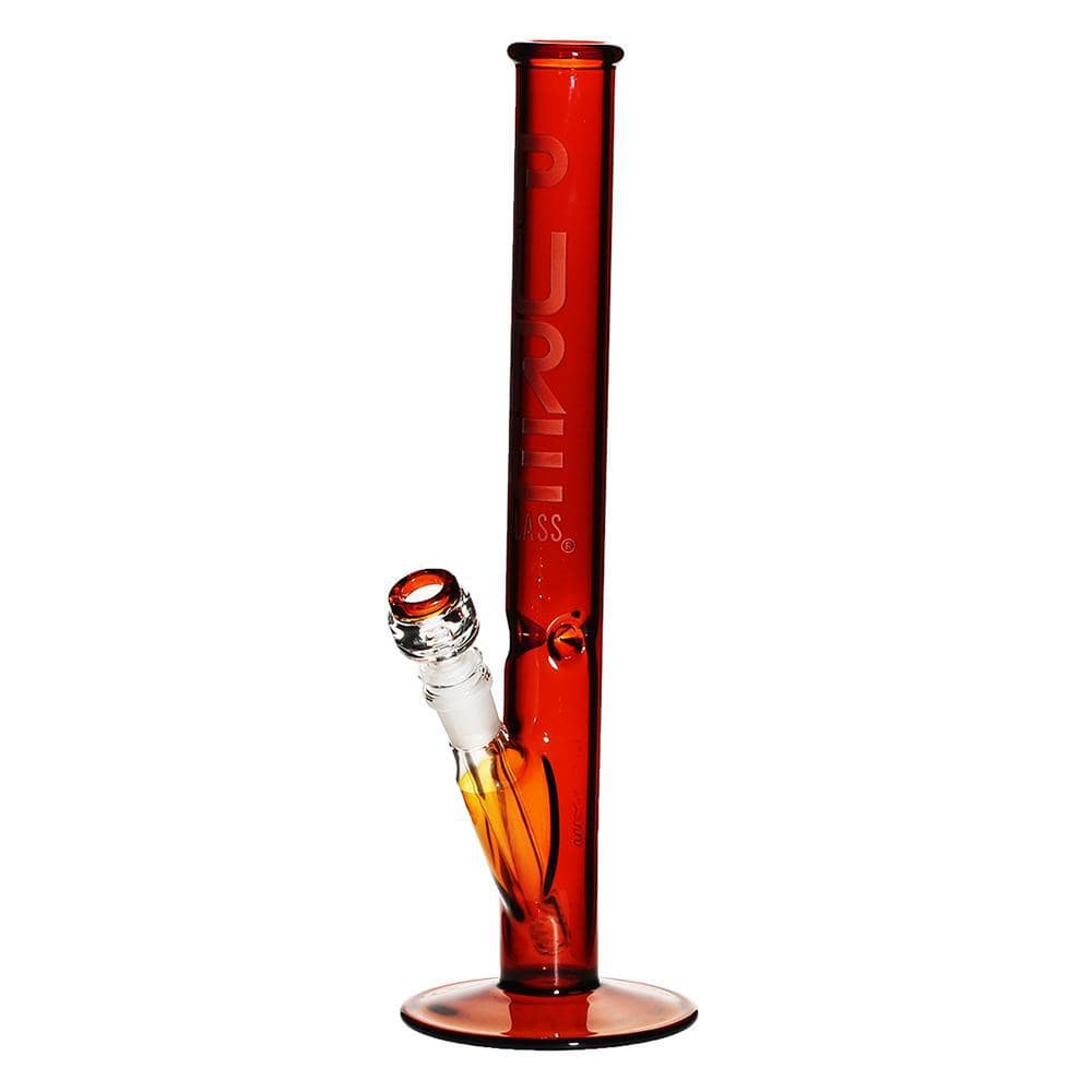 Pure Glass Bongs 14" 38mm x 4mm - Straight - Amber