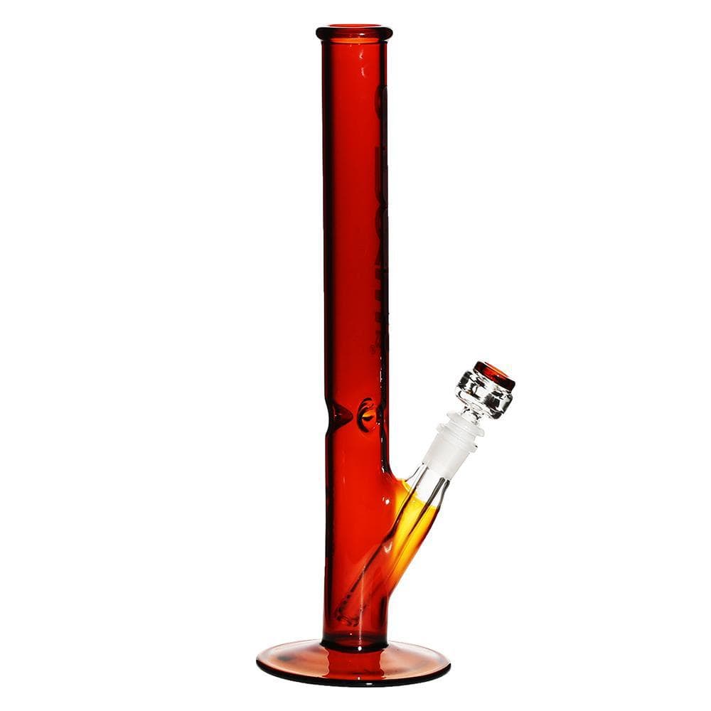 Pure Glass Bongs 14" 38mm x 4mm - Straight - Amber