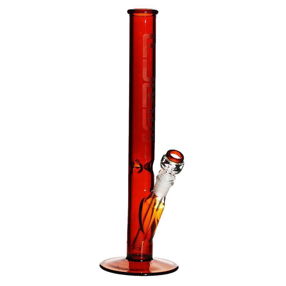 Pure Glass Bongs 14" 38mm x 4mm - Straight - Amber