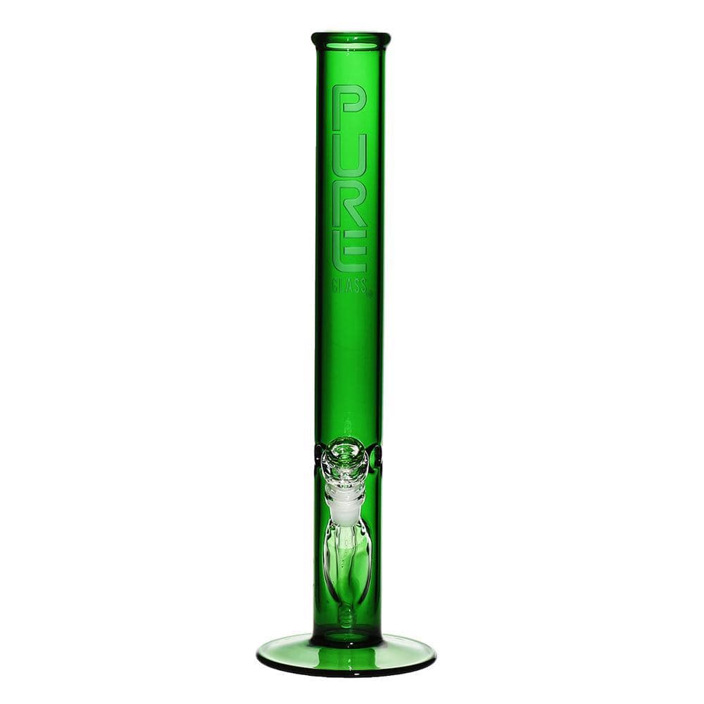 Pure Glass Bongs 18" 50mm x 5mm - Straight - Green