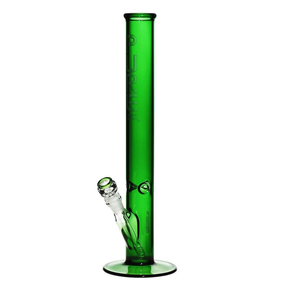 Pure Glass Bongs 18" 50mm x 5mm - Straight - Green