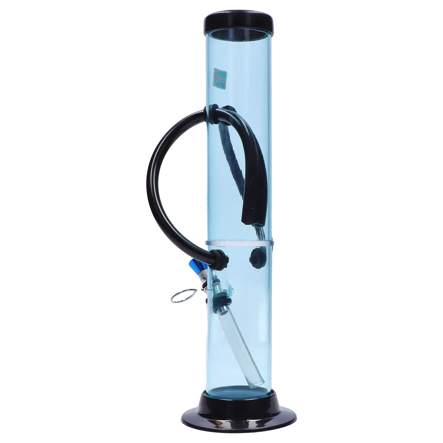JM Plastics Dual Chamber with Pull Slide Acrylic Bong - 12 in.