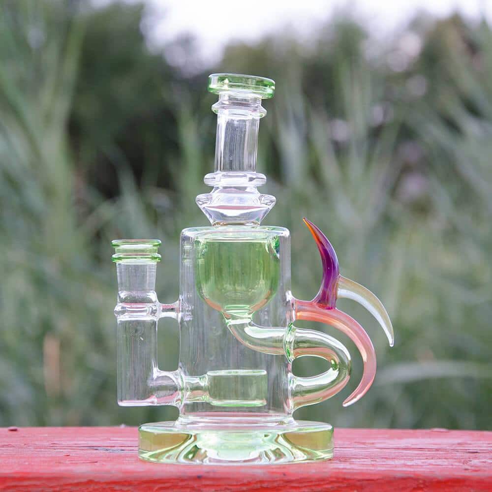 Calibear Water Pipe Lime Green RIBBING HORN KLEIN