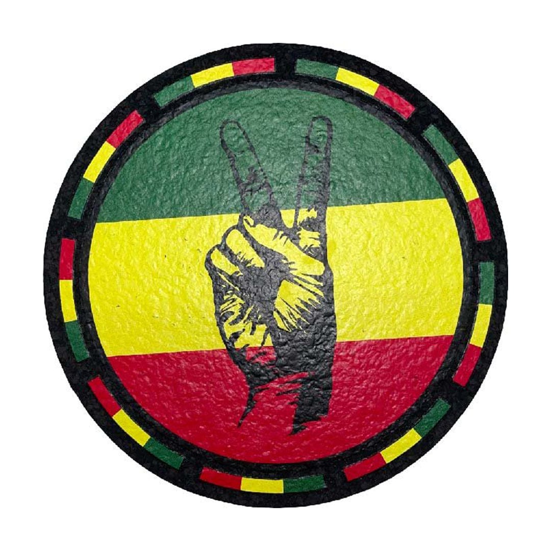 East Coasters Dab Mats Rasta Peace 8" Dab Mats