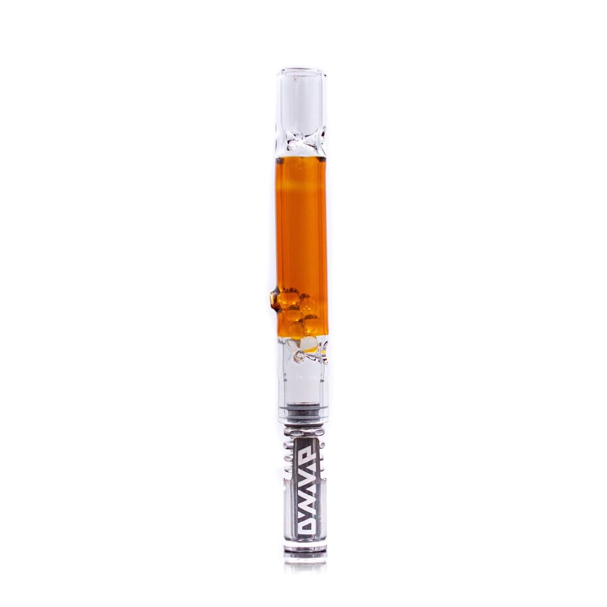 The Stash Shack DynaVap Accessory Amber Rattler Glass Cooling Stem for DynaVap