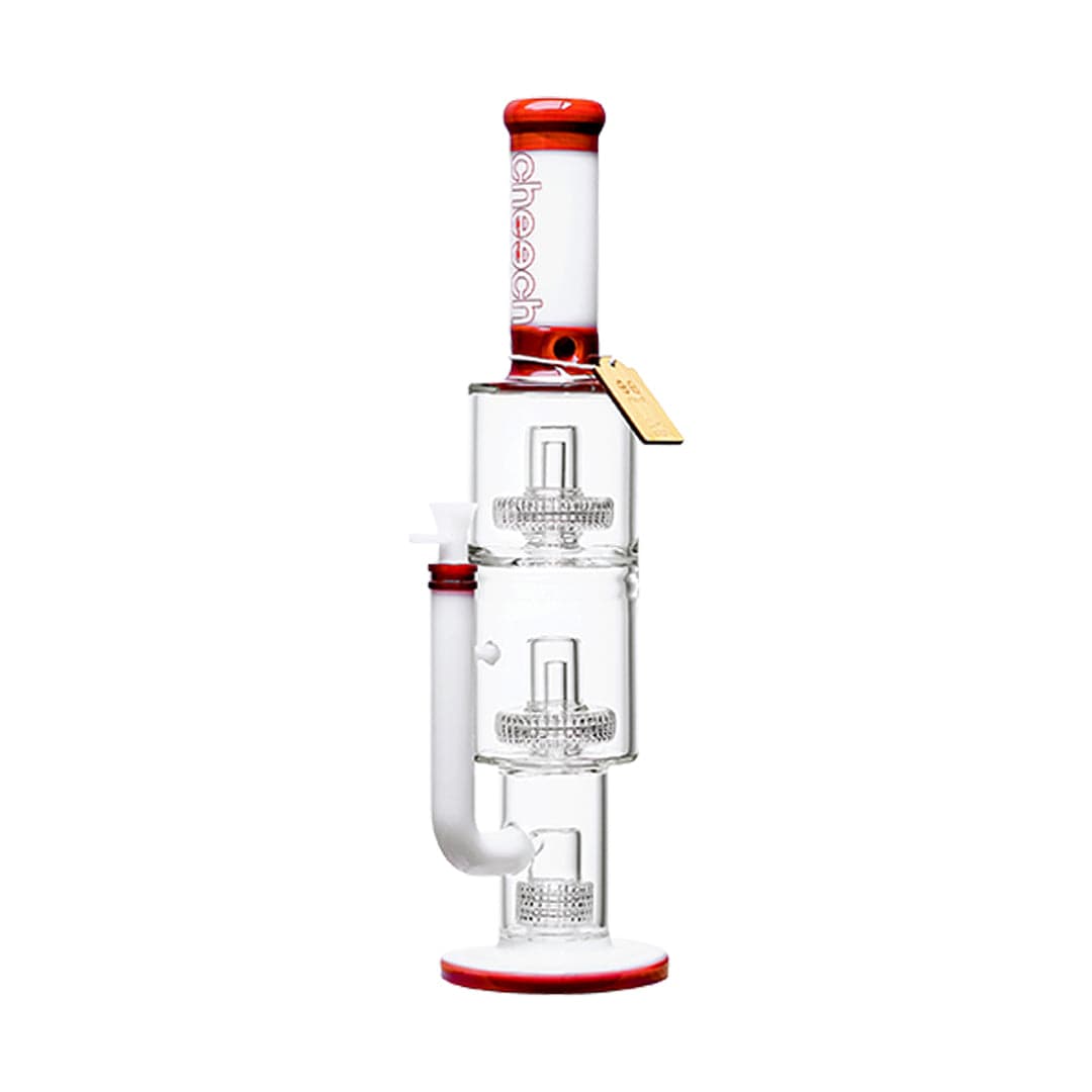 Cheech Glass Bong Red 19.5" The Big Behemoth Water Pipe