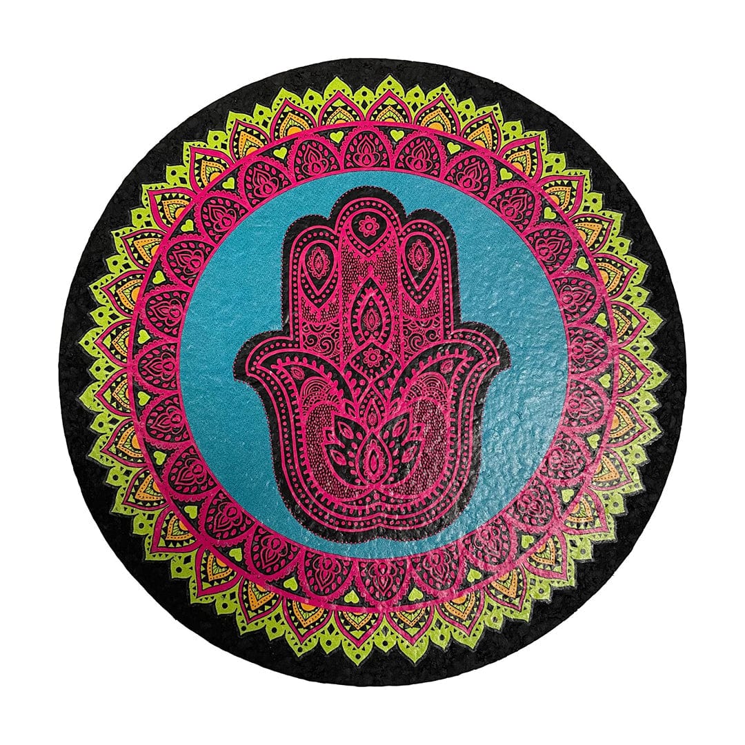 East Coasters Dab Mats Round Hamsa 8" Dab Mats