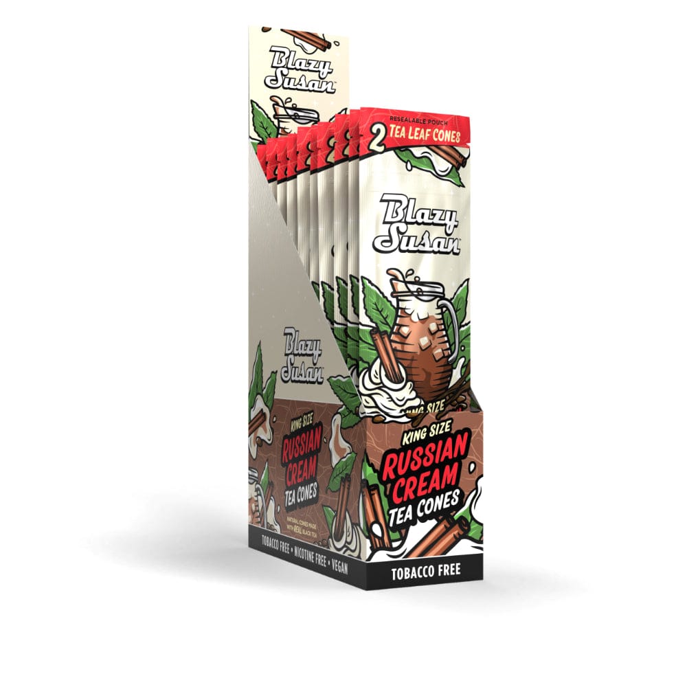 Blazy Susan Russian Cream Tea Leaf Cones - Display Box
