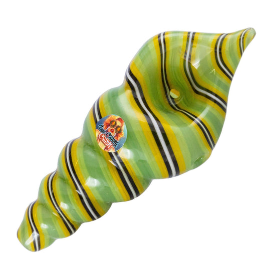 Crush Hand Pipe Lime Eye Candy Sea Shell Hand Pipe