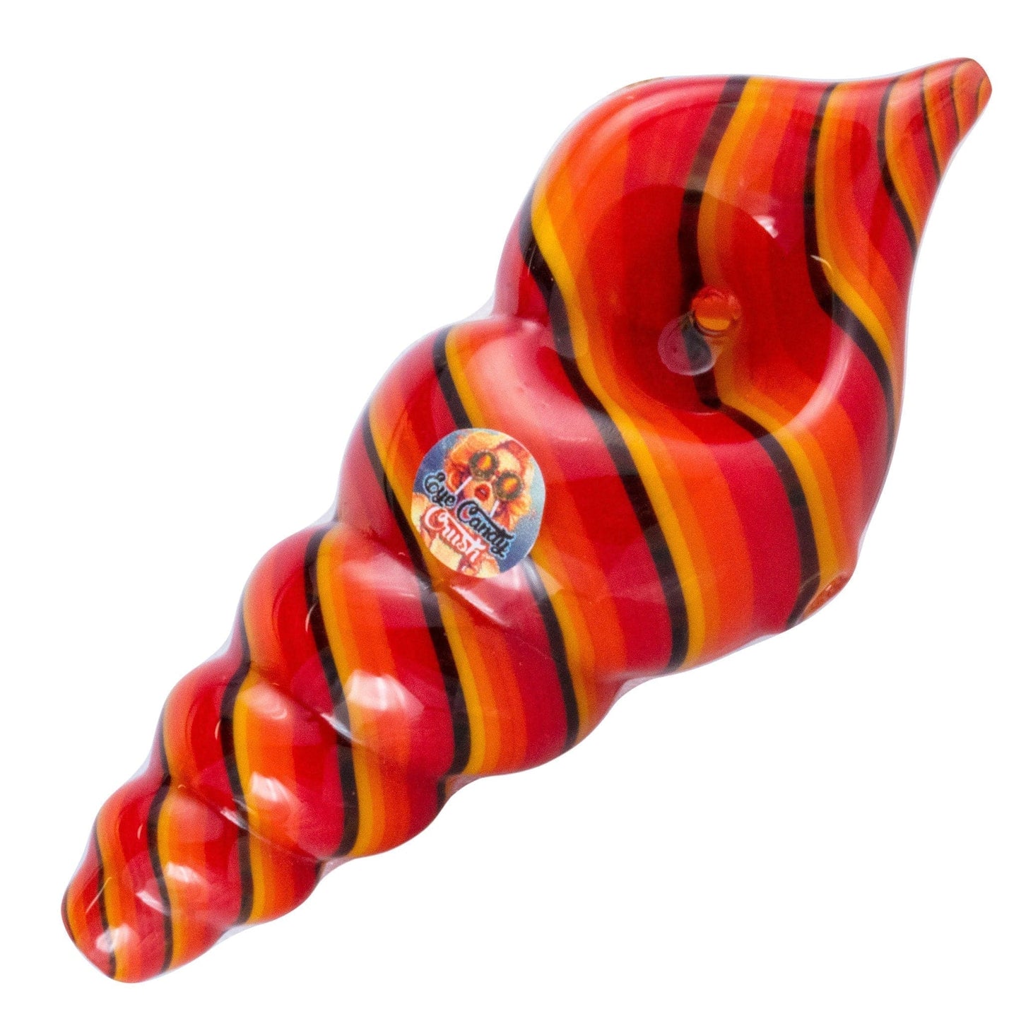 Crush Hand Pipe Really Red Eye Candy Sea Shell Hand Pipe