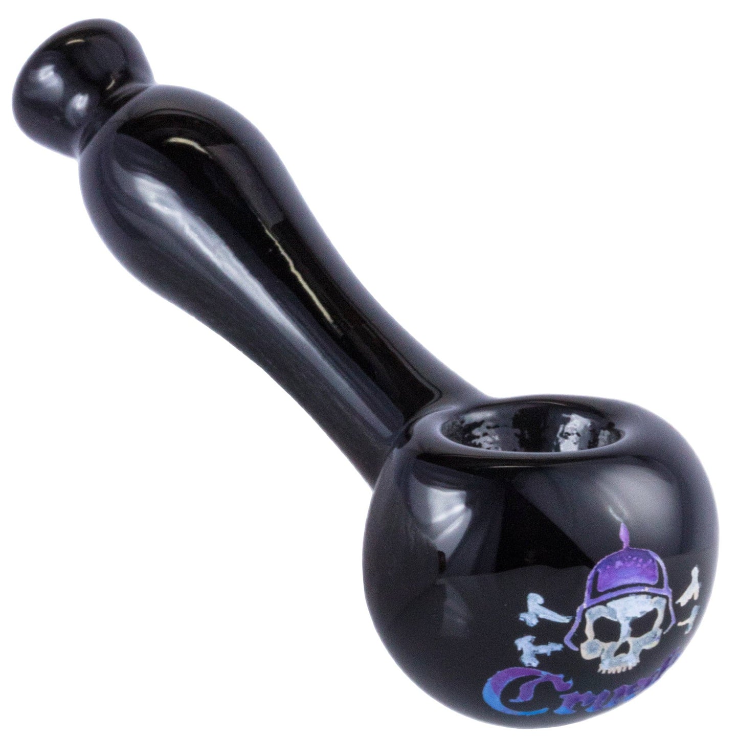 Crush Hand Pipe Purple Laser-Etched Hand Pipe with Skull Logo