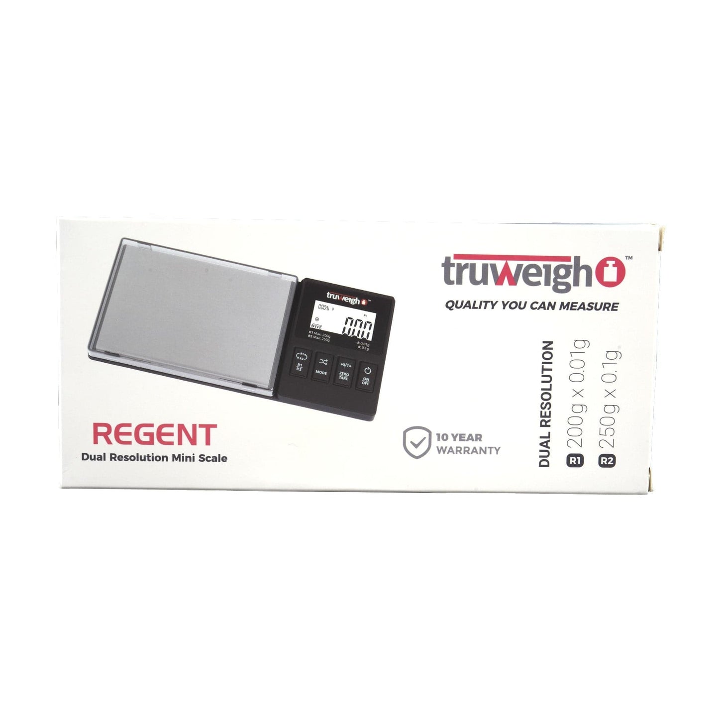 Truweigh Scales Regent Dual Resolution Mini Scale | 250g x 0.1g / 200g x 0.01g