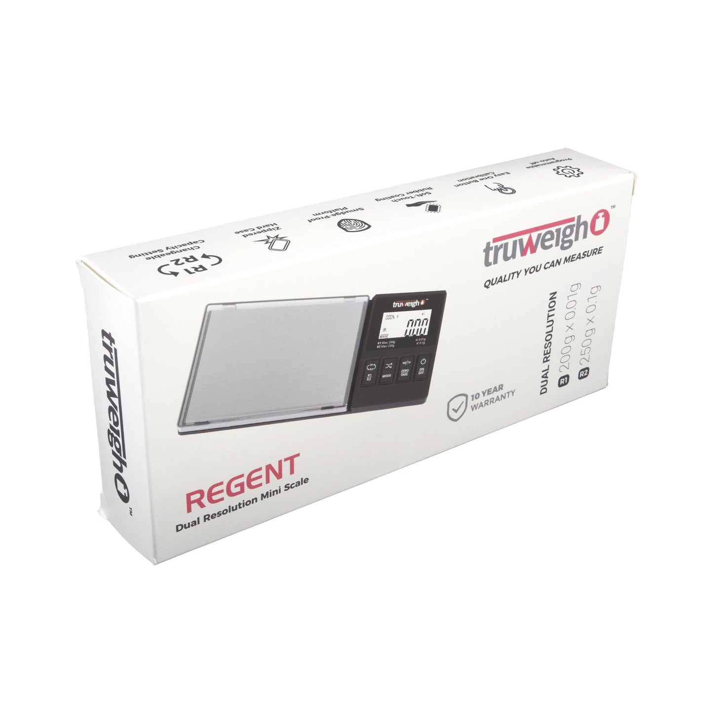 Truweigh Scales Regent Dual Resolution Mini Scale | 250g x 0.1g / 200g x 0.01g