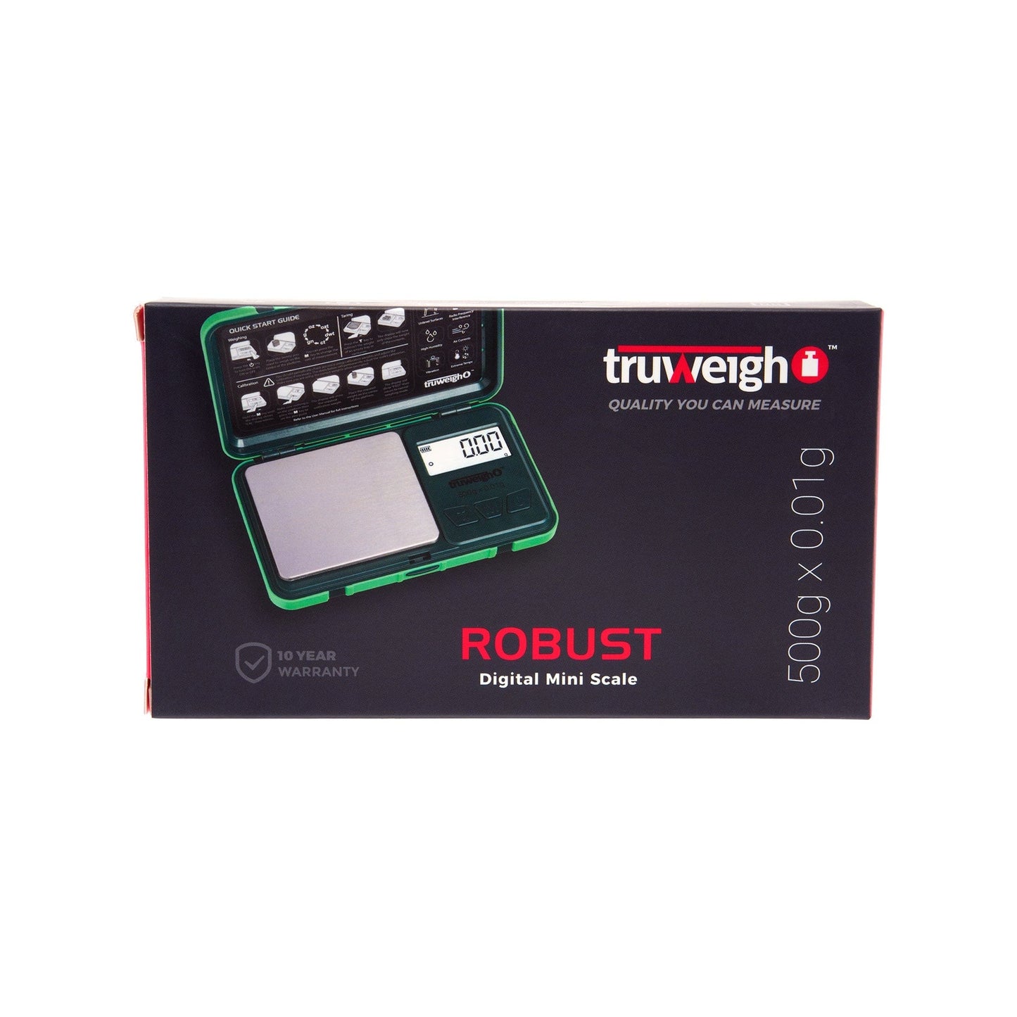 Truweigh Scales Robust Digital Mini Scale – 500g x 0.01g