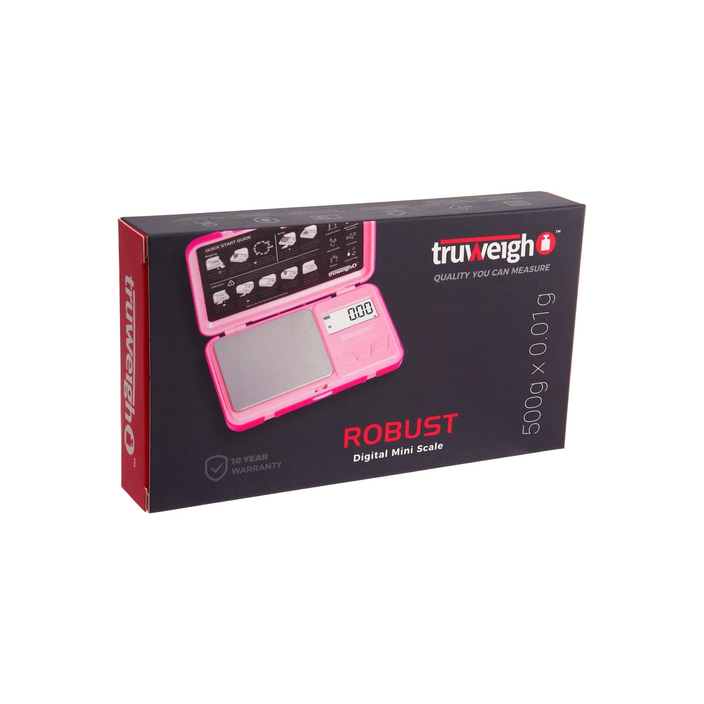 Truweigh Scales Pink Robust Digital Mini Scale – 500g x 0.01g